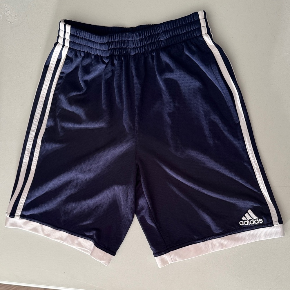 Adidas Boy’s Dark Blue Athletic Shorts